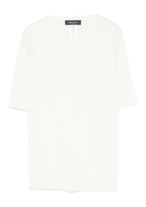 Fabiana Filippi wool blend knitted top - White