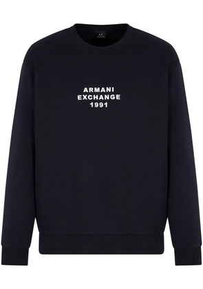 Armani Exchange logo-detail sweatshirt - Blue