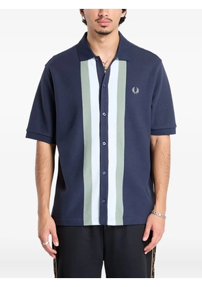 Fred Perry panelled button shirt - Blue
