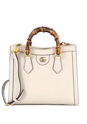 Gucci Pre-Owned Diana NM Bamboo Handle Leather Small tote bag - White