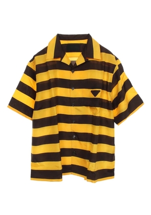 Prada Pre-Owned 2020s striped silk shirt - Yellow