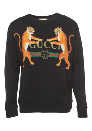 Gucci Pre-Owned tiger-print sweatshirt - Black