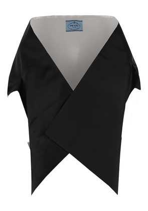 Prada arm-slits satin stole - Black