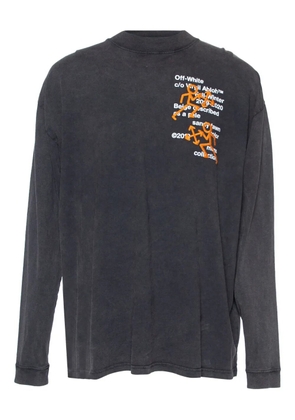 Off-White Pre-Owned Pictogram-print long-sleeve top - Grey