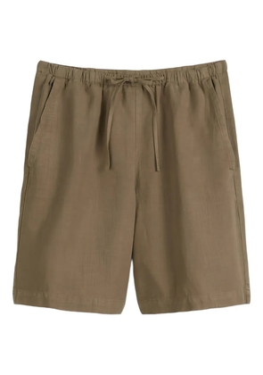 Marc O'Polo drawstring-waist linen shorts - Brown
