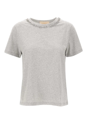 kaos crystal-embellished crew-neck T-shirt - Grey
