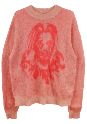 SAINT MXXXXXX mohair-blend jumper - Pink
