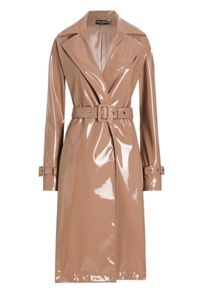 Dolce & Gabbana belted trench coat - Brown