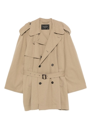 Balenciaga belted double-breasted trench coat - Neutrals