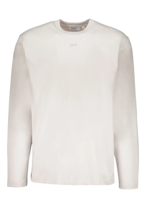 Off-White long-sleeve round-neck t-shirt - Neutrals