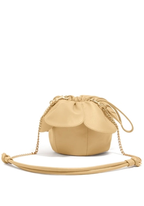 Bimba y Lola petal-detail drawstring shoulder bag - Yellow