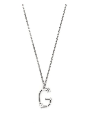 Emanuele Bicocchi Alphabet pendant necklace - Silver