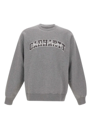 Carhartt WIP logo-embroidery crew-neck sweatshirt - Grey