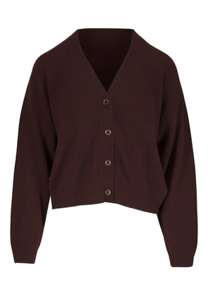 The Elder Statesman V-neck buttoned cardigan - Brown