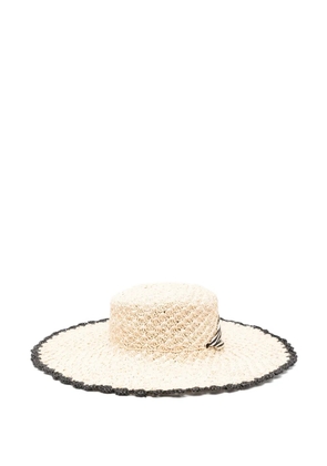 ZIMMERMANN raffia tipped sun hat - Neutrals