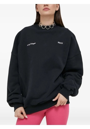 PREACH embroidered long-sleeve sweatshirt - Black