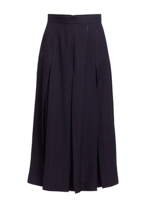 Elie Saab pinstriped crepe skirt - Black