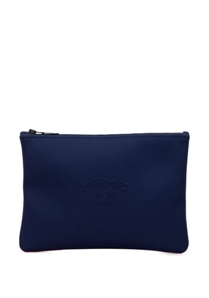 Hermès Pre-Owned 2020-2025 Medium Neoprene Neobain Case clutch bag - Blue