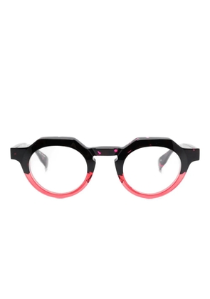 Factory900 geometric-frame glasses - Black