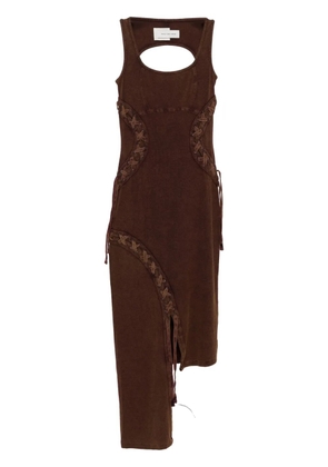 Feng Chen Wang braided dress - Brown