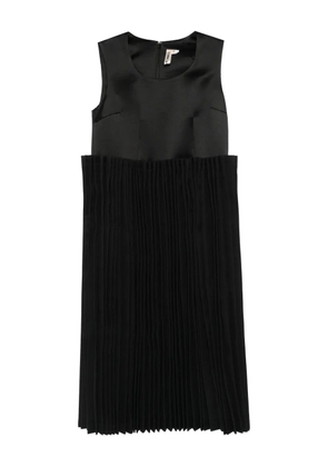 Comme Des Garçons pleated sleeveless dress - Black