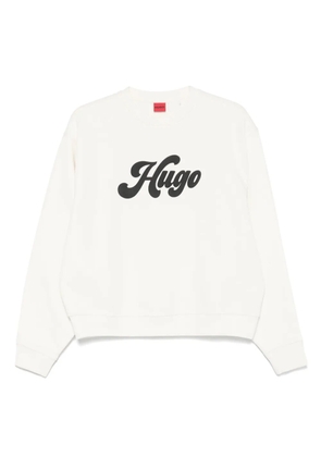 HUGO logo-print sweatshirt - Neutrals