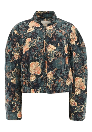 Ulla Johnson Lavinia silk bomber jacket - Green