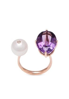 Stefere 18K rose gold Terri multi-stone ring - Pink