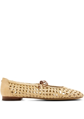 Sam Edelman woven lace-up flats - Brown