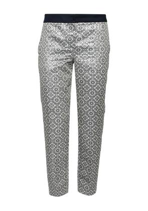 Max Mara printed slim trousers - Silver