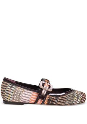 Missoni Jean ballerina shoes - Brown
