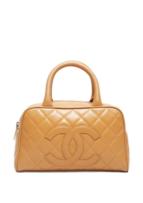 CHANEL Pre-Owned 2003-2004 mini Boston bag - Neutrals
