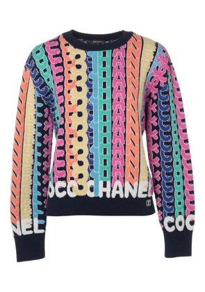 CHANEL Pre-Owned 2021 cashmere sweater - Black