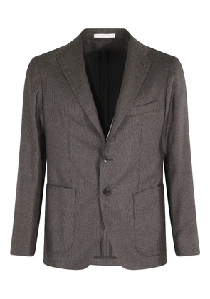 Tagliatore textured two-button blazer - Brown