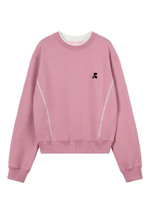 Rest&Recreation long-sleeves layered sweatshirt - Pink