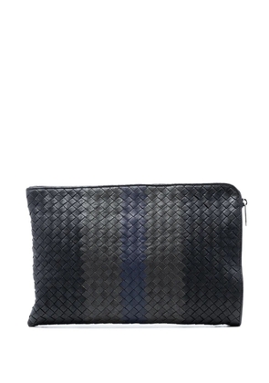 Bottega Veneta Pre-Owned 2012-2025 Tricolor Nappa Intrecciato clutch bag - Black