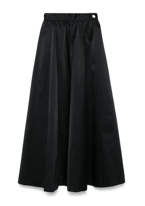 Saint Laurent Pre-Owned 1970s satin maxi skirt - Black