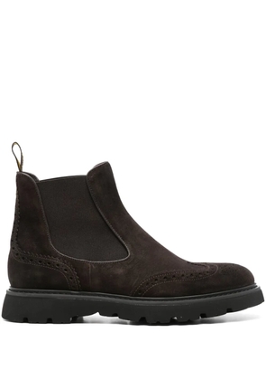 Doucal's brogue-trim ankle boots - Brown