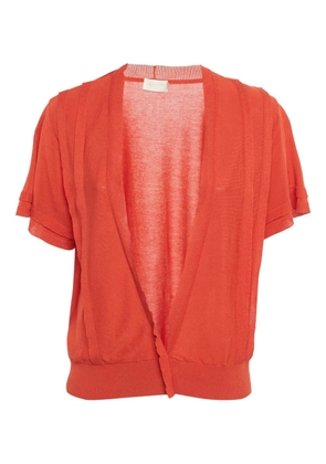 Valentino Garavani Pre-Owned short-sleeve V-neck cardigan - Red