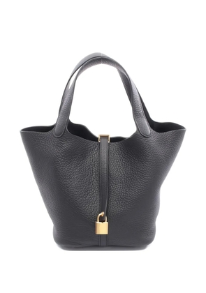 Hermès Pre-Owned 2025 Picotin leather tote bag - Black