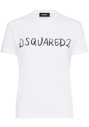 DSQUARED2 logo-print T-shirt - White
