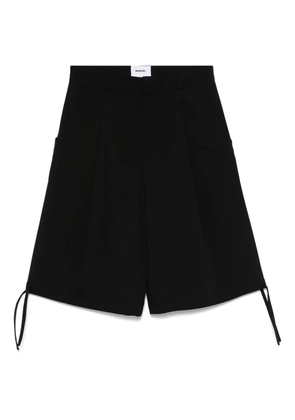 Bonsai drawstring-hem shorts - Black