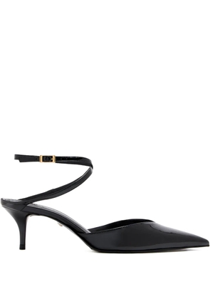 Schutz 65mm Elise ankle-wrap pointed-toe pumps - Black