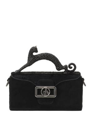 Lanvin Pencil cat leather crossbody bag - Black