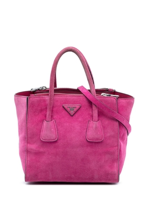 Prada Pre-Owned 2000-2025 Small Scamosciato Twin Pocket satchel - Pink