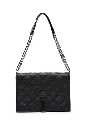 Saint Laurent Pre-Owned 2021 Mini Quilted Lambskin Becky Chain shoulder bag - Black