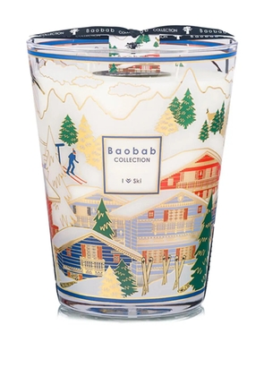 Baobab Collection I Love Ski candle (240ml) - White