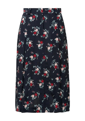 Nº21 floral-print pleated skirt - Black
