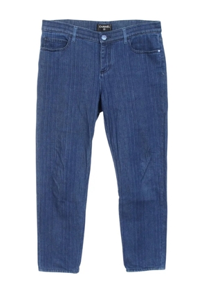 CHANEL Pre-Owned 1986-1988 cotton jeans - Blue