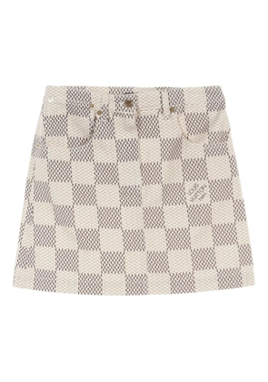 Louis Vuitton Pre-Owned 2010s Damier skirt - Neutrals